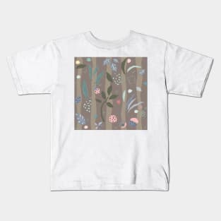 Sweet Floral Pattern Kids T-Shirt